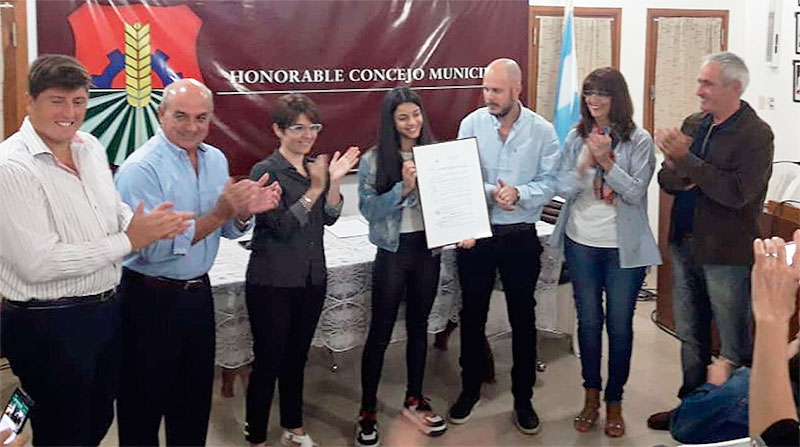 Homenaje a la Srta. Renata Palarich